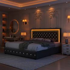 Built-in Storages Beds House of Hampton Javonda LED Storage