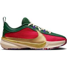 Green Basketball Shoes Nike Giannis Freak 5 Loyalty GS - Gym Red/Court Purple/Flat Opal/Metallic Gold