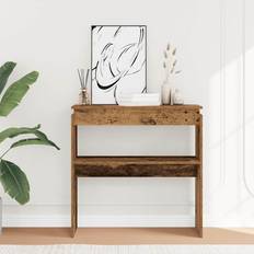 Madera Mesas Consola vidaXL 80 x 30 x 80 cm Console Table 80x80cm