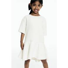 Sleeveless Dresses Children's Clothing H&M Girls Jacquard Weave Dress - White