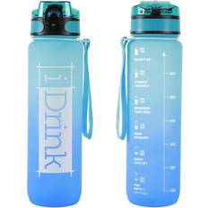 Tassen & Becher iTotal I-Drink Tritan Bottle 1000 ml - Light Blue (ID2128) Thermobecher