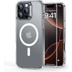 Iphone 16 pro max clear case with magsafe ESR Classic Hybrid Halolock MagSafe Case and Tempered Glass for iPhone 16 Pro Max