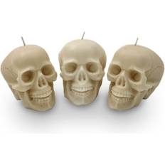 Stearinlys MikaMax Skull Candle Set Stearinlys 3stk
