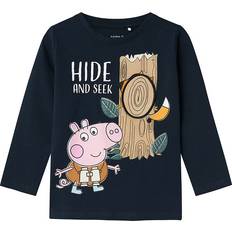 Peppa Wutz Kinderbekleidung Name It Bluse - Dark Sapphire