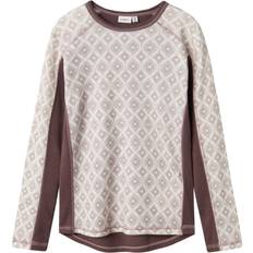 Wol Blouses en Tunieken Name It Merinowol Top Met Lange Mouwen