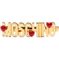 Moschino Logo Lettering Brooch