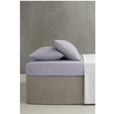 Linen Bed Sheets Catherine Lansfield Easy Iron Percale Combed Depth 35 cm - Lilac Bed Sheet Purple