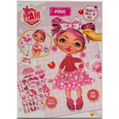 I Am Dress Up Doll Magnetic Pink