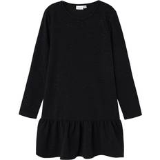 152 Kjoler Børnetøj Name It Girl's Long Sleeved Dress - Black