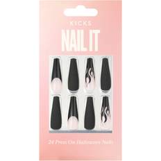 Press On Nails Halloween - Black/White