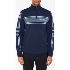 We Norwegians Stryn Zipup Merino Sweater - Blå