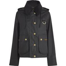 Women Clothing Barbour Reighton Wax Jacket - Black/Classic