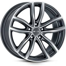 19" - 5/120 Bilfelger Mak Fahr Gunmetal Machined Face 9.5x19 5/120 ET39