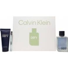 Calvin Klein Defy EDT 100 ml with Mini 10 ml + SG 100 ml 100ml