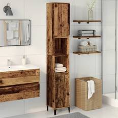 Brune Medicinskabe vidaXL Badeværelsesskab 30 x 30 x 190 cm