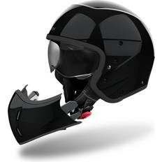 Crosshelm Motorradhelme Airoh Color, Modularhelm Schwarz