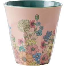 Rice Melaminmugg Flower Collage Print - Soft Pink Kopp