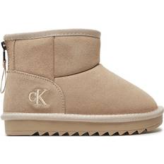 Kids Suede Boots - Brown
