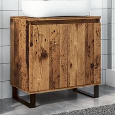 Braun Medikamentenschränke vidaXL Badschrank Altholz-Optik 58 x 33 x 60 cm