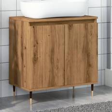 Braun Medikamentenschränke vidaXL Badschrank Artisan-Eiche 58 x 33 x 60 cm