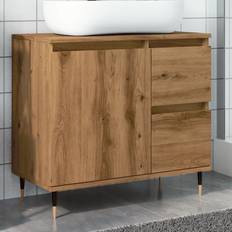 Mobiletti da bagno vidaXL Badschrank Artisan-Eiche 65 x 33 x 60 cm