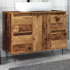 Mobiletti da bagno vidaXL Badschrank Altholz-Optik 80 x 33 x 60 cm