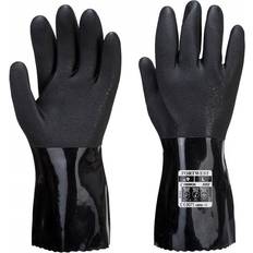 Chemical Work Gloves Portwest (Black, M) ESD PVC Chemical Gauntlet