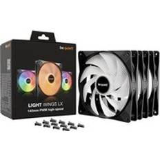 80.0 mm Fläktar Be Quiet! Light Wings LX ARGB Black PWM Triple Fan 140mm