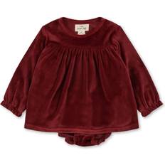 Konges Sløjd Baby's Jingle Romper Dress - Red Dahlia