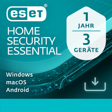 ESET HOME Security Essential Vollversion Lizenz 3 Geräte 1 Jahr (Download)