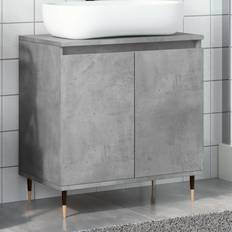 Grau Medikamentenschränke vidaXL Badschrank Betongrau 58 x 33 x 60 cm