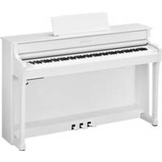 Yamaha Stage- & Digitalpianon Yamaha CLP 835 Digitalpiano Paket Sidenmatt Vit
