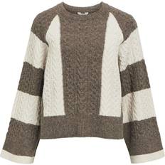 Pink - Striktrøjer Sweatere Object Pullover - Brun