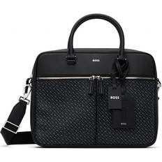 Black - Leather Briefcases BOSS Black Leather Briefcase 001-Black UNI