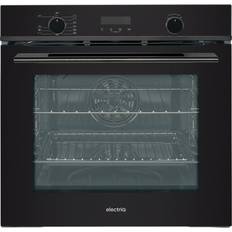 ElectrIQ Self Cleaning Pyrolytic Multifunction Single Oven Black