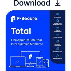 F-Secure F-Secure Total Security & VPN 2024 15 Geräte 2 Jahre, Download