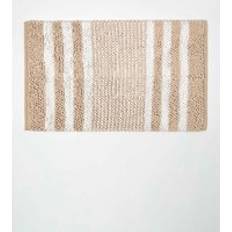 Non-Slip Bath Mats Homescapes Chenille Stripe Bath Mat 50 x 80 cm