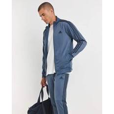 Bleu Costumes 3 Stripes Tricot Track Suit - Navy