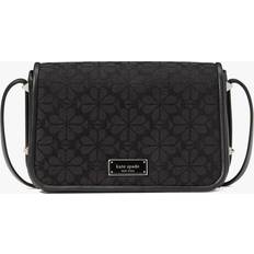 Flower Jacquard Small Flap Crossbody - Black Multi