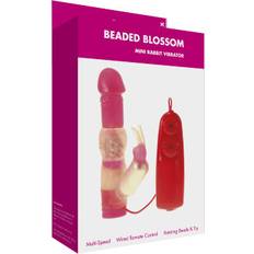 Minx Beaded Blossom Rabbit Vibrator Red