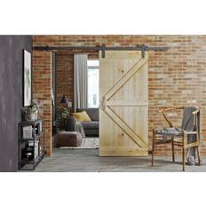 Doors August Grove 106 cm 205 cm - Brown Interior Door (x)
