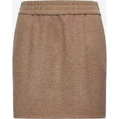 Max Mara Donna Gonne Max Mara Onagro Wool-Blend Miniskirt - Hazelnut