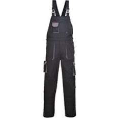 Overalls Portwest Texo Contrast Bib & Brace (Black) XSmall