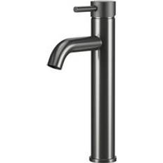 Taps Round High Rise Mono Basin Mixer Grey