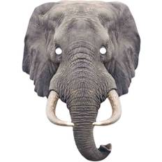 Halb abdeckende Masken Elefant Tier 2D Einzel Karten Party Maske