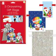 Gift Bags Christmas Drawstring Gift Bags 3pk