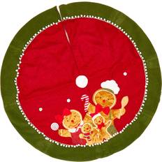 Green Christmas Tree Skirts Gingerbread Red/Green Christmas Tree Skirt