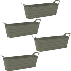 Pots, Plants & Cultivation URBN Living 4 Pcs Herb Pots w/ Handles - Green