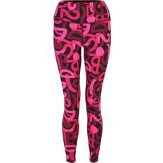 Pink - Women Trousers & Shorts Dare 2b Women's Influential 7/8 Gym Leggings - Pure Pink Graffiti