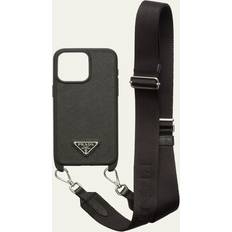 Prada Saffiano Leather Cover for iPhone 15 Pro Max